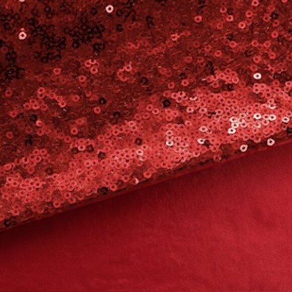 NEW-Red Sequin Dec Pillows, Pair - Picture 4 of 11